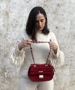 BOLSO TERCIOPELO ROJO