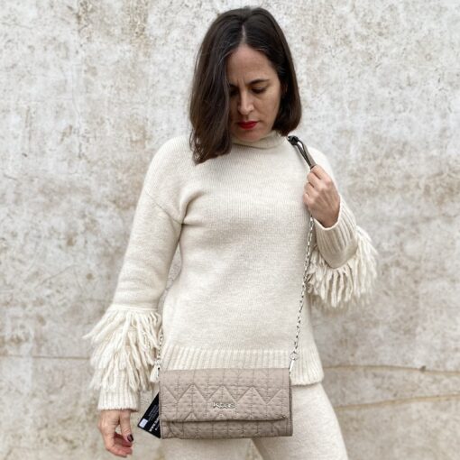 BOLSO CARTERA BEIGE - Imagen 3