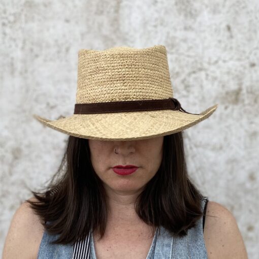 SOMBRERO GAMBLER RAFIA - Imagen 2