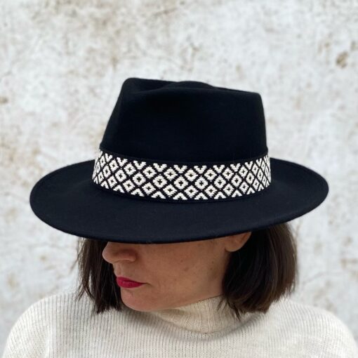 SOMBRERO BORSALINO NEGRO CINTA