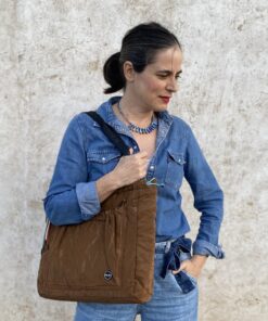 BOLSO SHOPPER MARRÓN