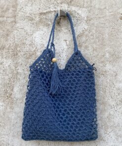 BOLSO CROCHET AZUL
