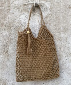 BOLSO CROCHET TOSTADO
