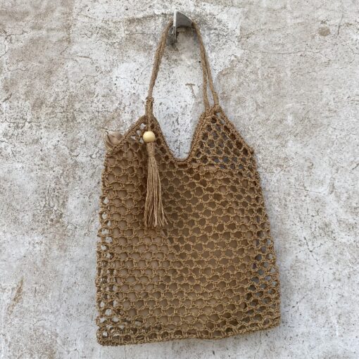 BOLSO CROCHET TOSTADO